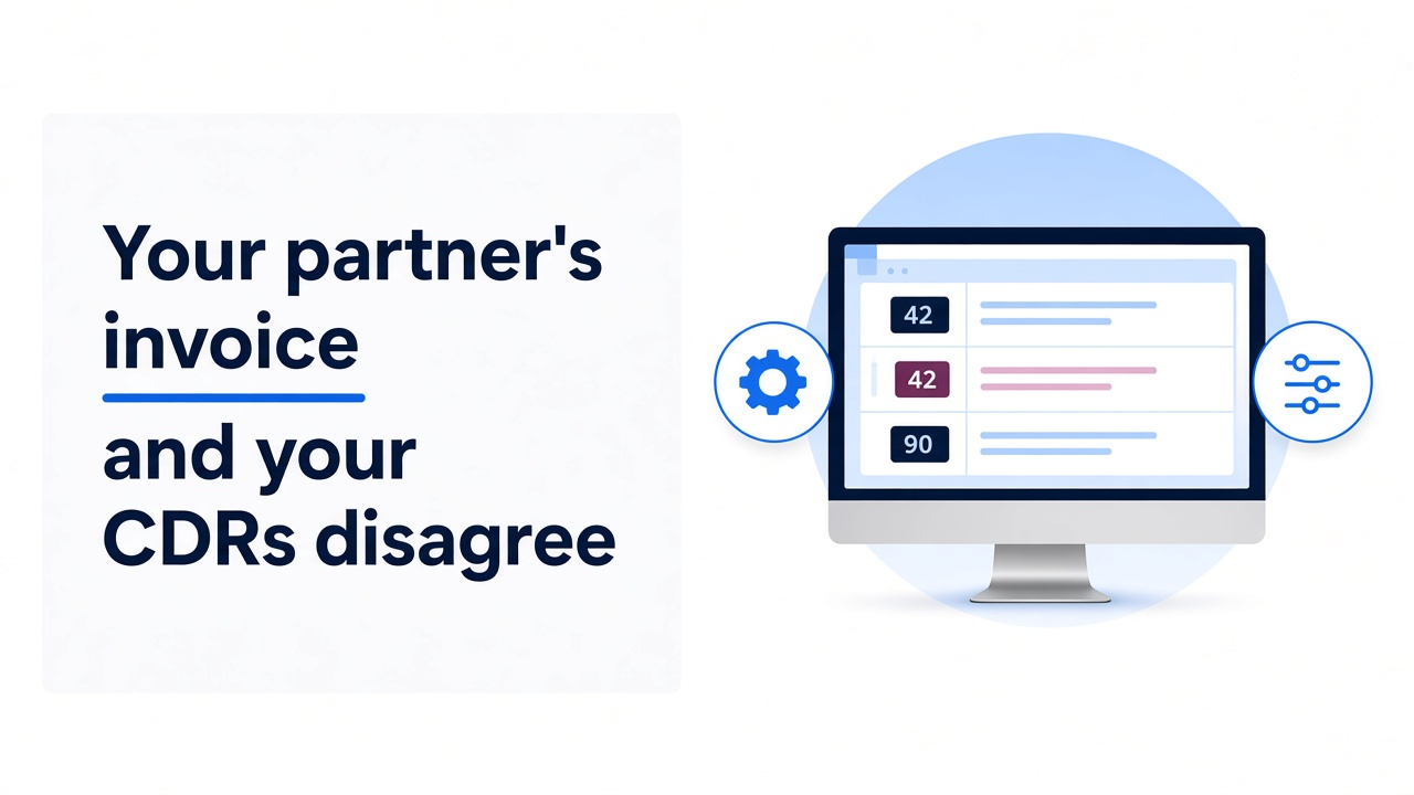 Your partner's invoice and your CDRs disagree — blog cover