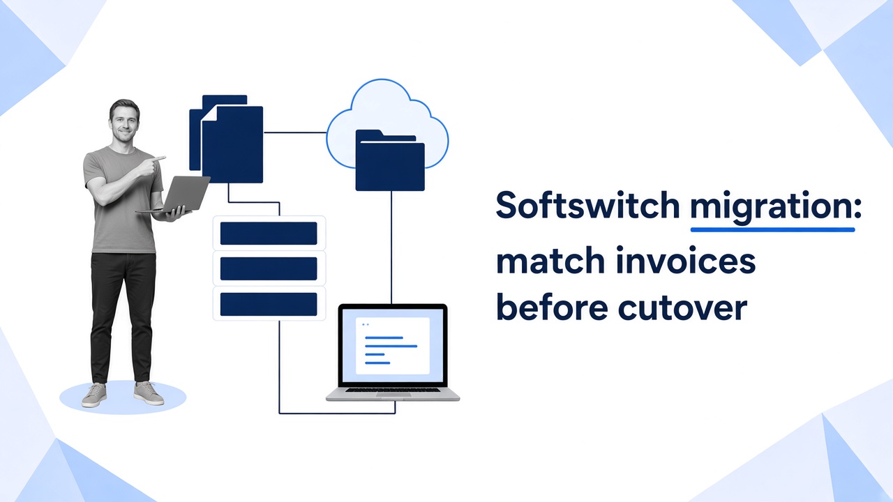 Softswitch migration: match invoices before cutover
